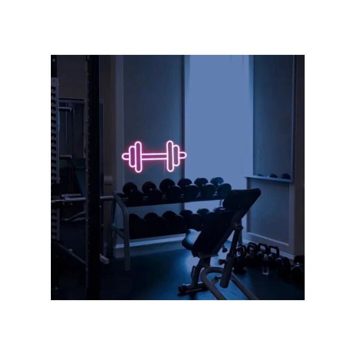 Neon Barbell Or Dumbbell Neon Sign For Gym Wall Hanging