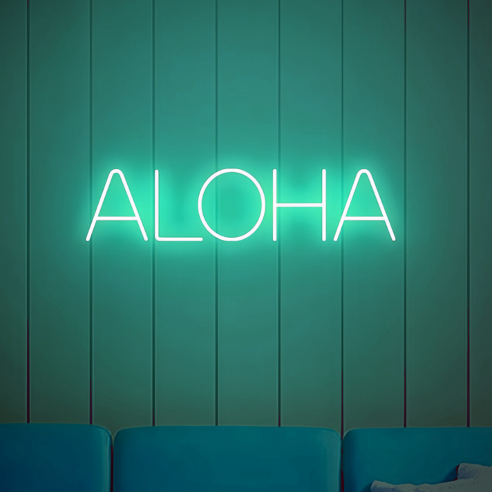 "Aloha" Neon Sign