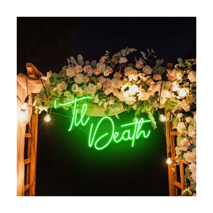 Til Death Wedding Neon Sign