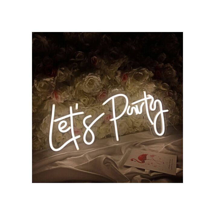 Led Neon Sign Lets Party Sign Gift & Party Sign