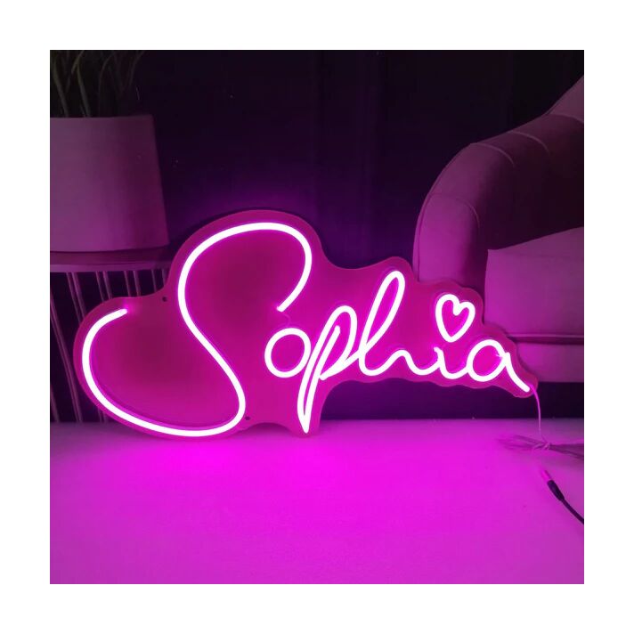 Sophia Neon Name Signs Pink Name Neon Lights