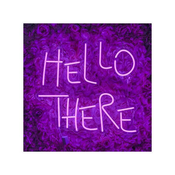 Hello There Neon Sign Room Party Wall Decoration