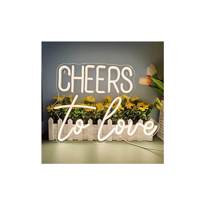 Cheers To Love Neon Sign