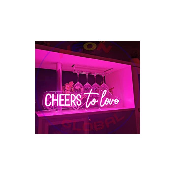 Cheers To Love Neon Sign