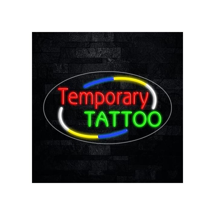 Temporary Tattoo led neon Sign
