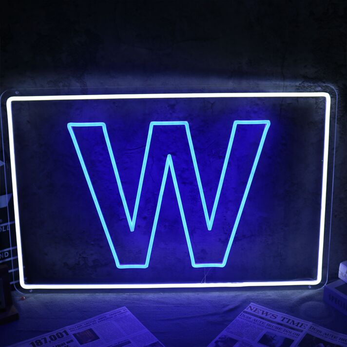 W Neon Sign