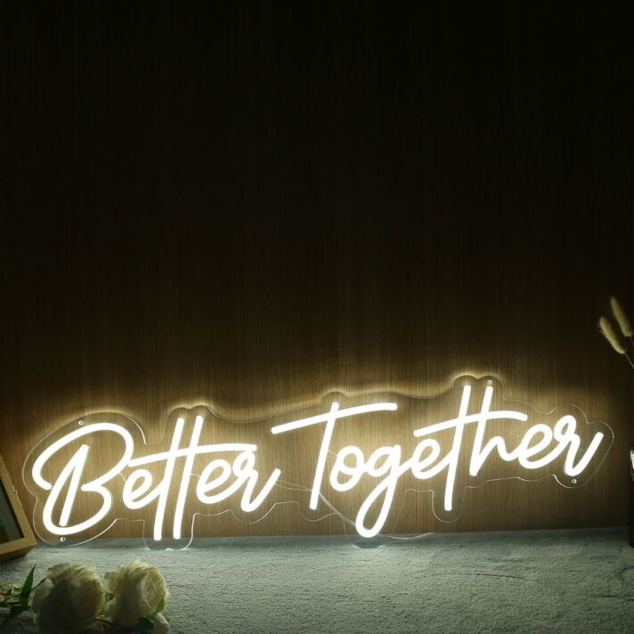 Better Together Yellow Neon LED Sign