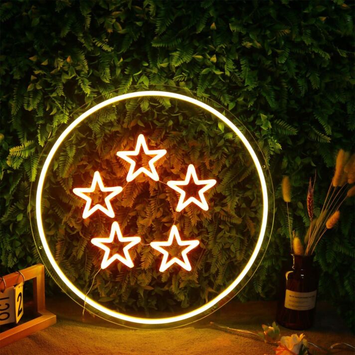 Five Stars Dragon Ball Neon Sign