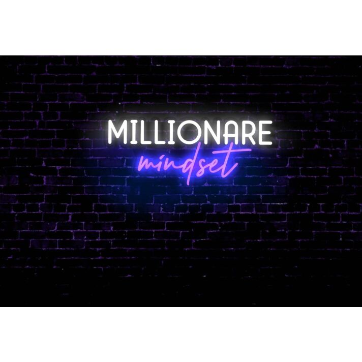 Millionaire Mindset LED Neon Sign