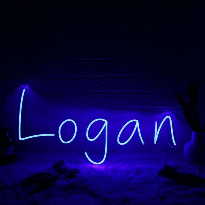 Logan Blue Custom Neon Sign