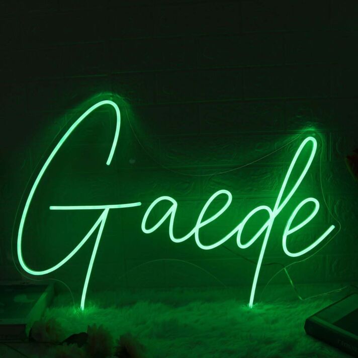 Gaede Green Neon Sign