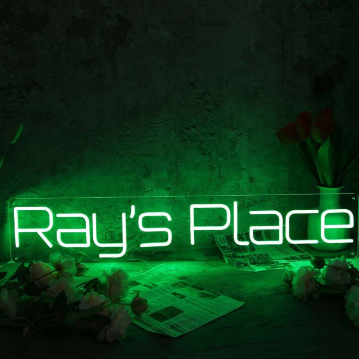 Ray's Place Green Neon Sign
