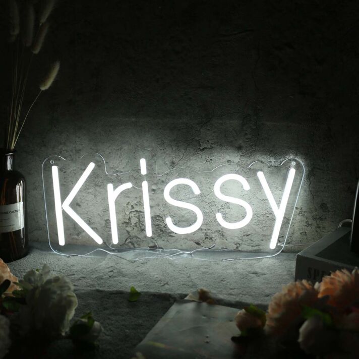 Krissy White Neon Sign