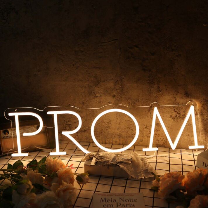 PROM Yellow Custom Party Neon Sign