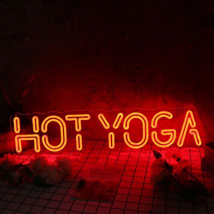 Hot Yoga Red Neon Sign