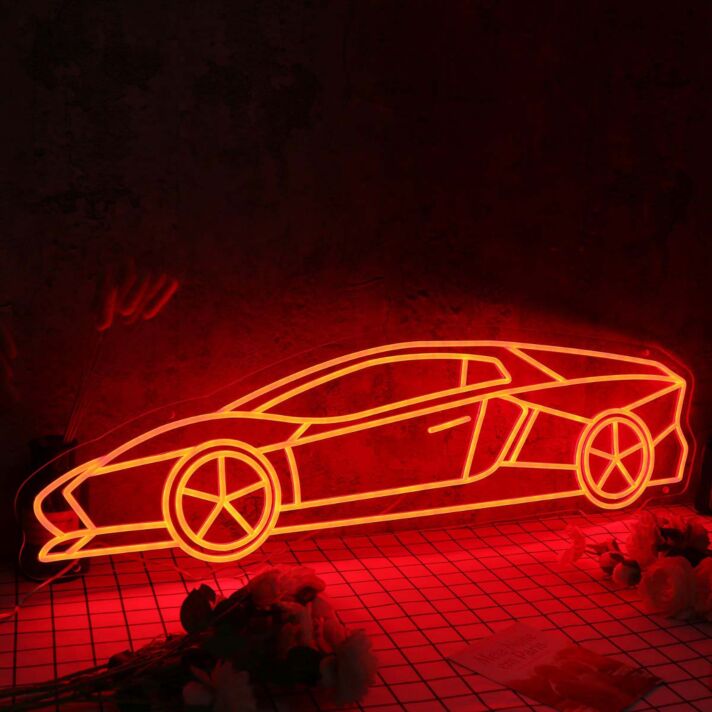 Lamborghini Red Custom Neon Sign