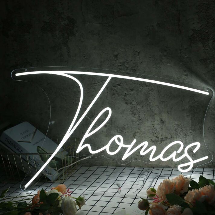 Thomas White Name Neon Sign