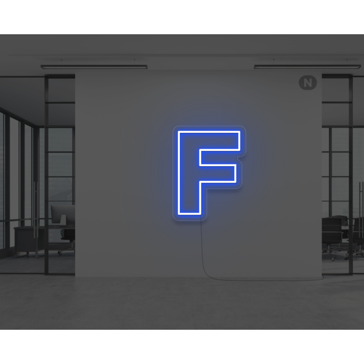 Neon Letter F