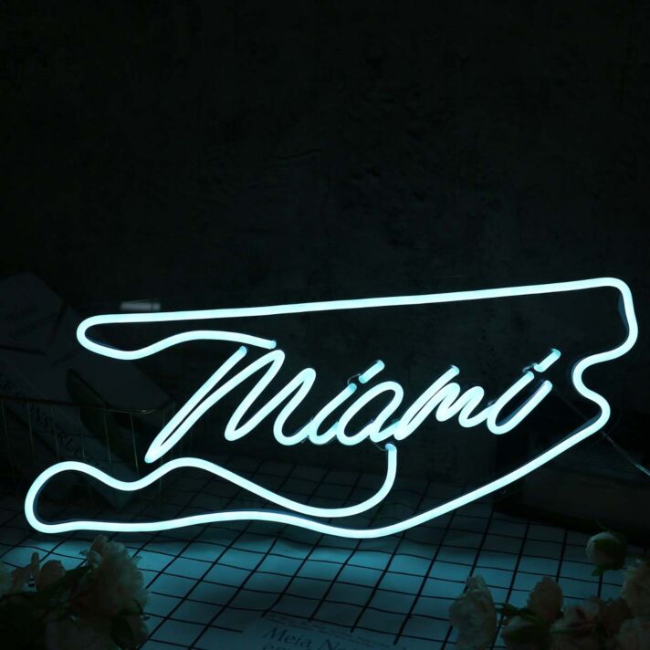 Miami White Neon Sign