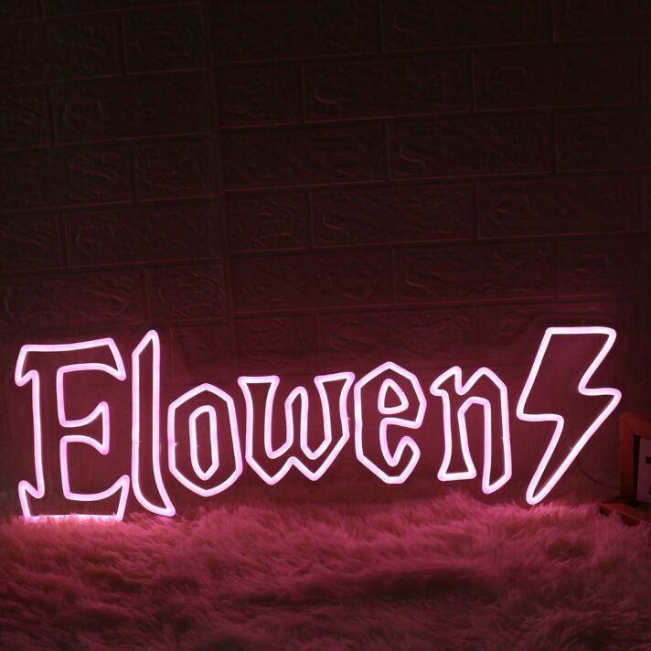 Elowen Pink Name Neon Sign