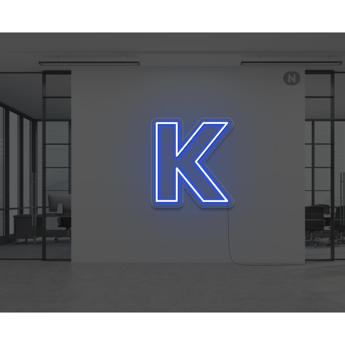 Neon Letter K