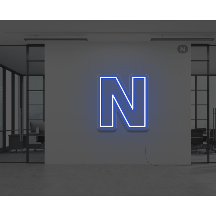 Neon Letter N