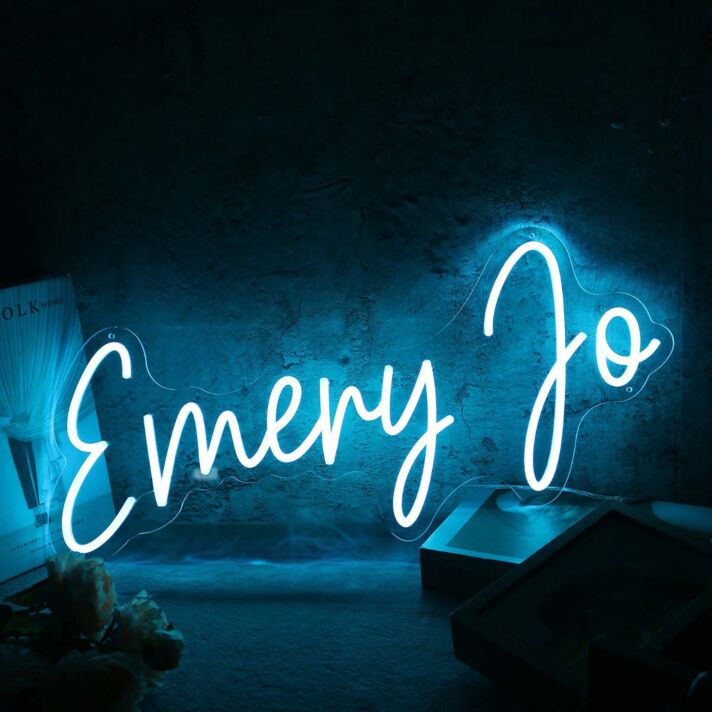 Emery Jo Blue Neon Sign