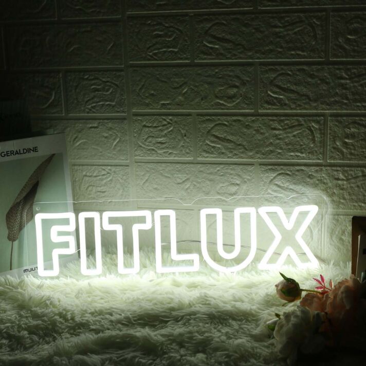Fltlux White Custom Neon Sign
