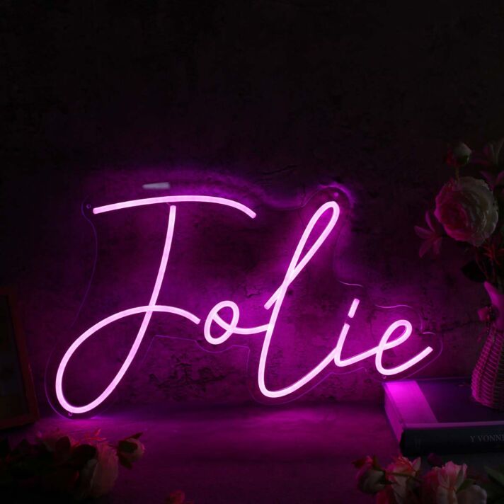 Folie Pink Custom Neon Sign