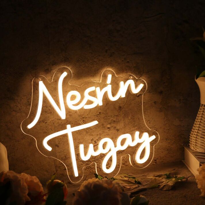 Nesrin Tugay Yellow Neon Sign