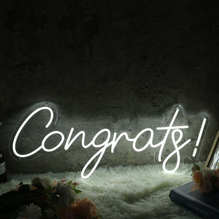 Congrats Custom LED Neon Sign