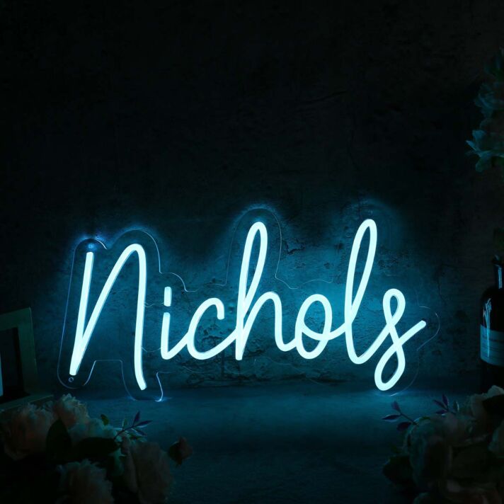 Nichols Blue Neon Sign
