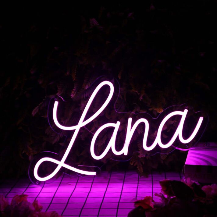 Lana Purple Neon Sign