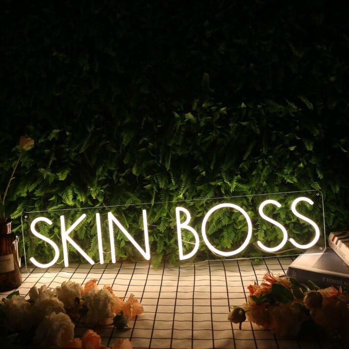 Skin Boss Yellow Neon Sign