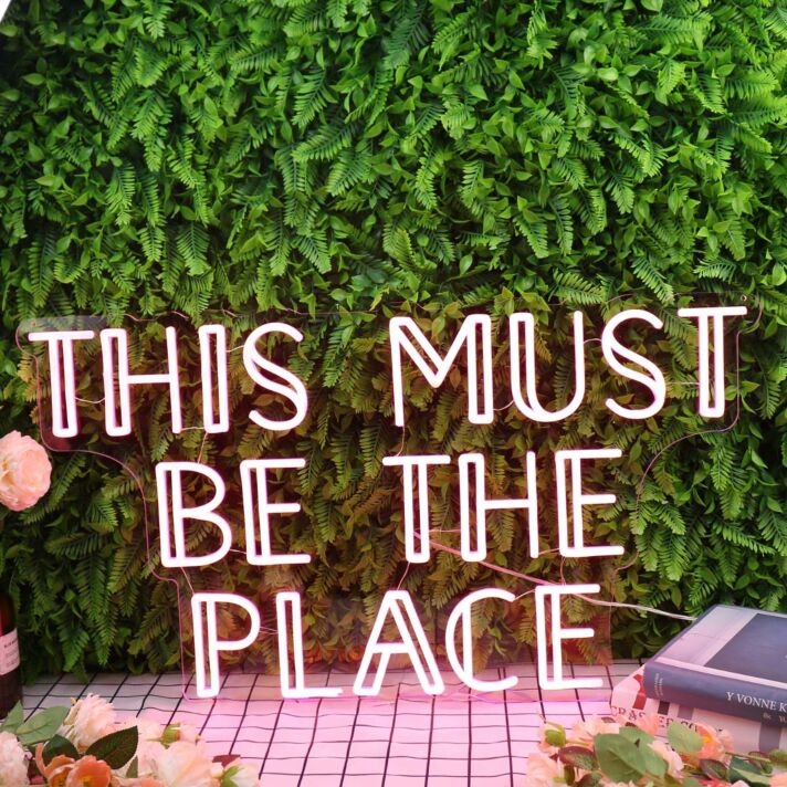 This Must Be The Place Red Neon Sign