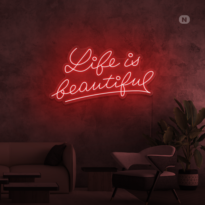 Life Quote 2 Neon Sign