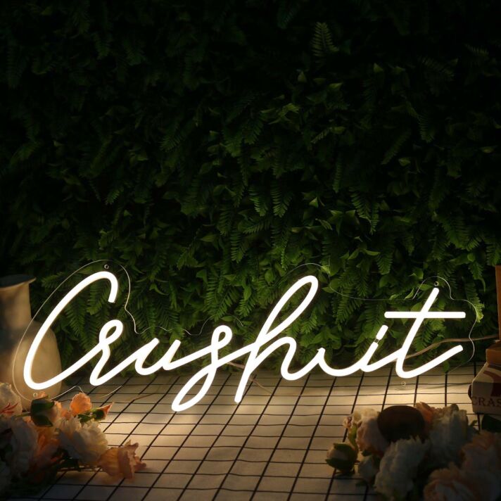 Crush It Yellow Neon Sign
