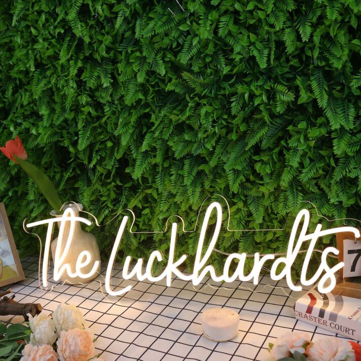 The Luckhardts Yellow Neon Sign