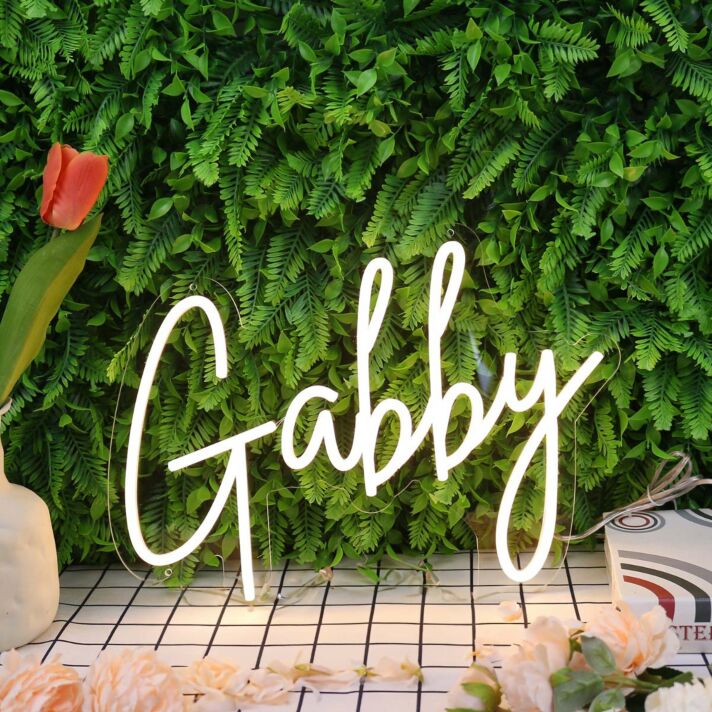 Gabby Yellow Neon Sign