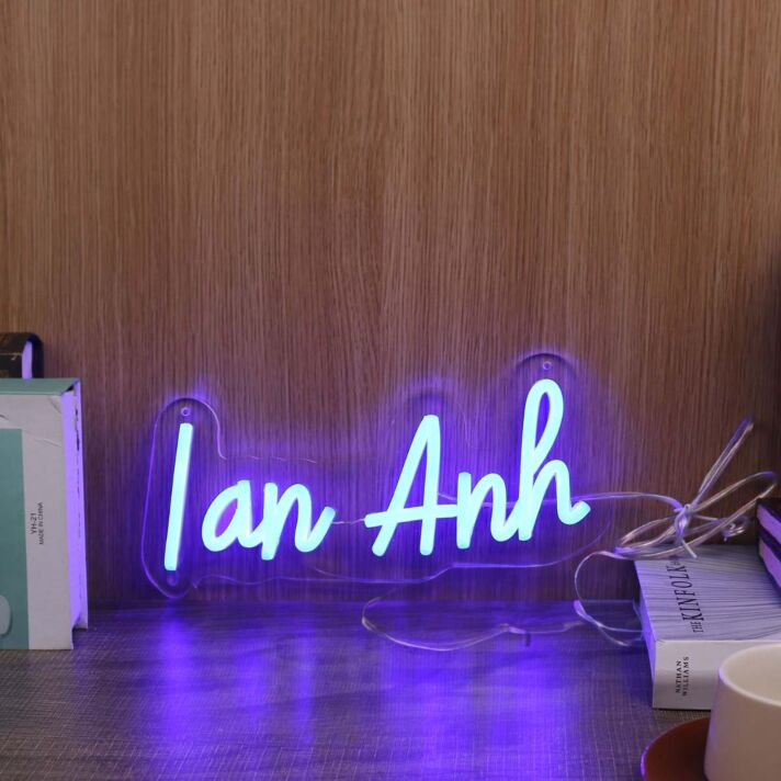 Lan Anh Blue Neon Sign