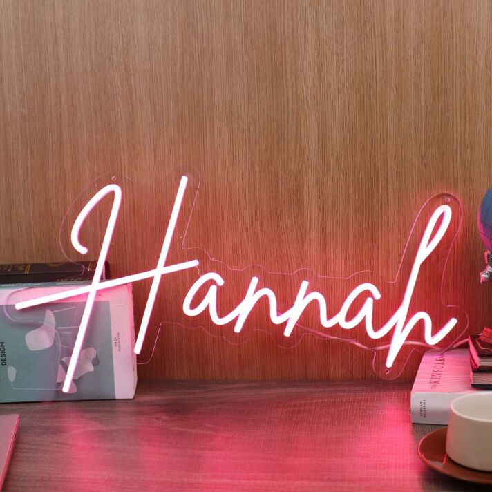 Hannah Red Neon Sign