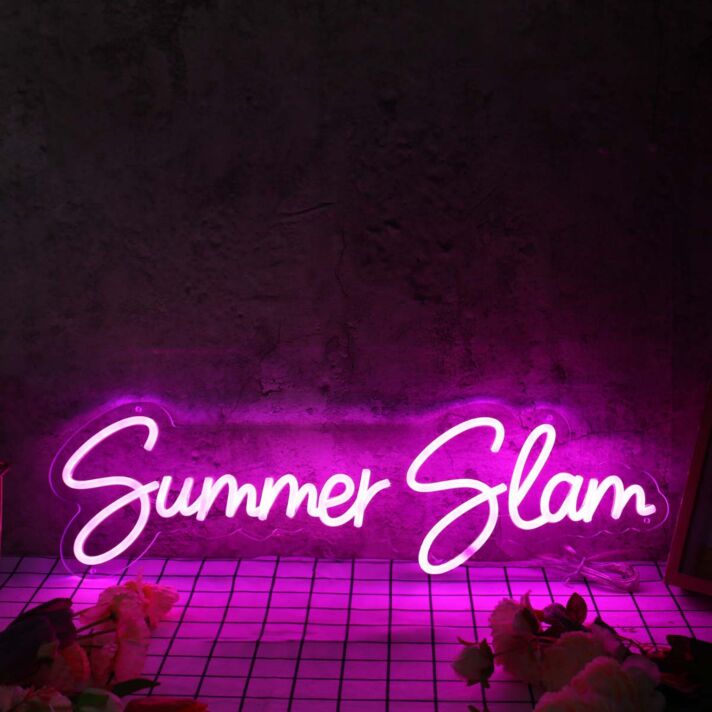 Summer Slam Purple Neon Sign
