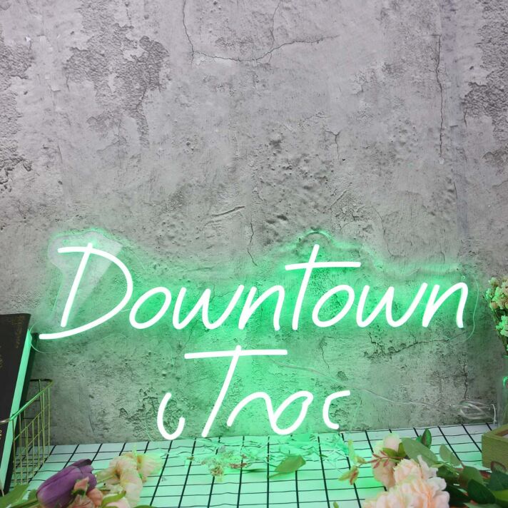 Downtown Joes Green Neon Sign