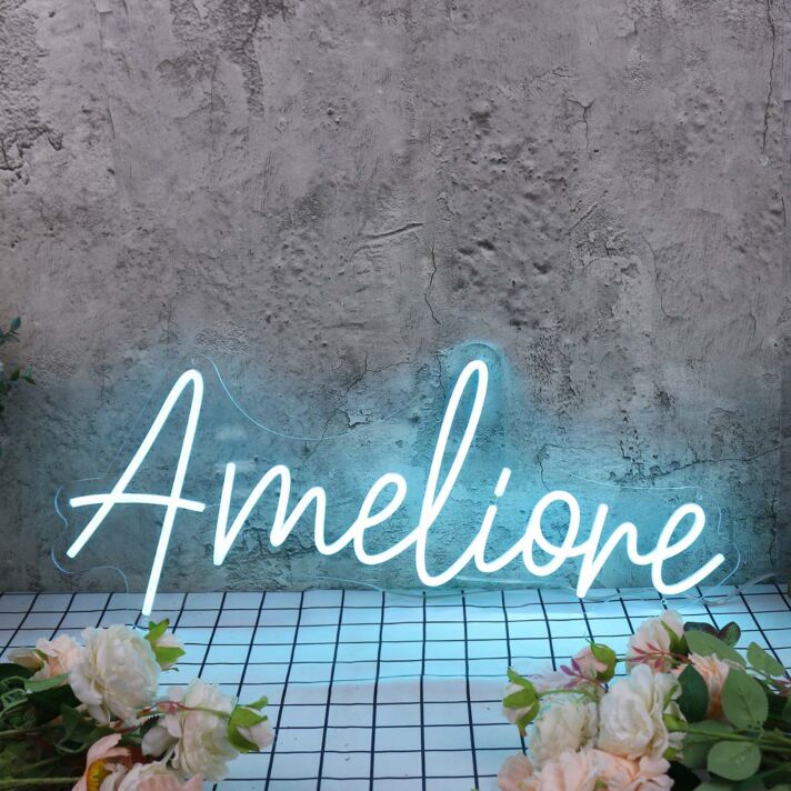 Amelione Blue Neon Sign