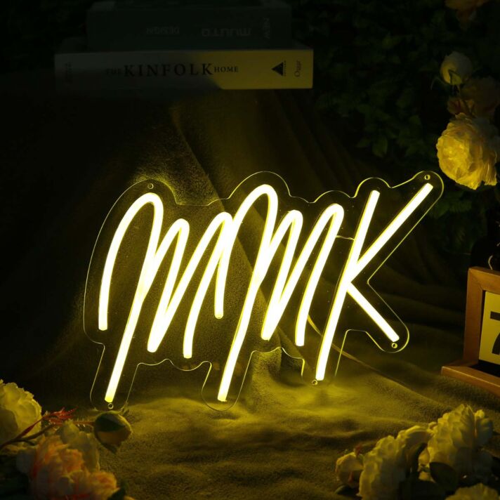 MMK Yellow Neon Sign