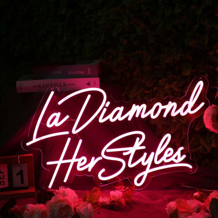 La Diamond Her Styles Red Neon Sign