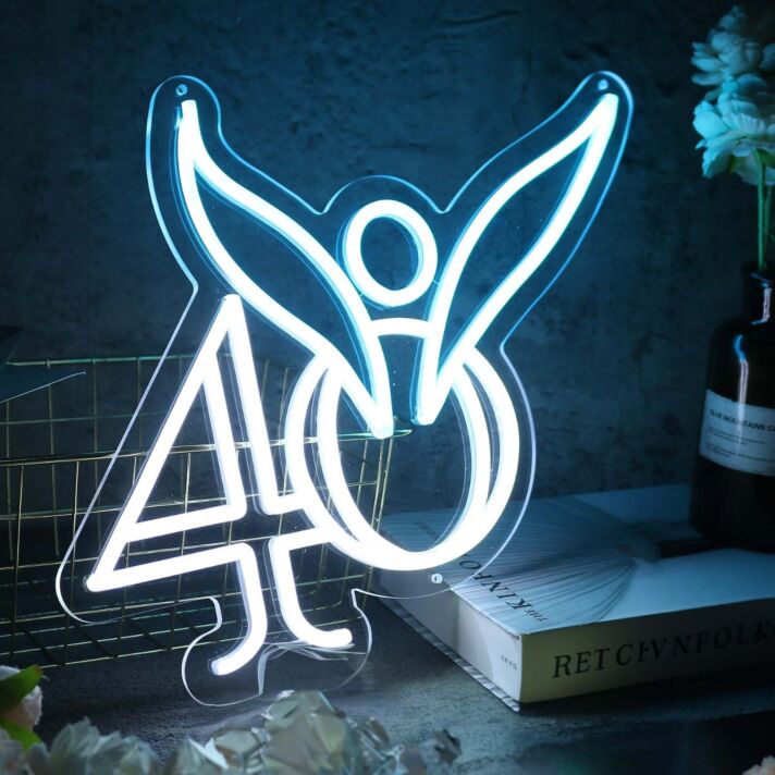 40 Blue Custom Neon Sign