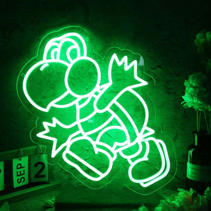 Green Koopa Troopa Green Neon Sign