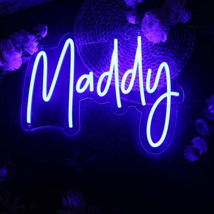 Maddy Blue Neon Sign