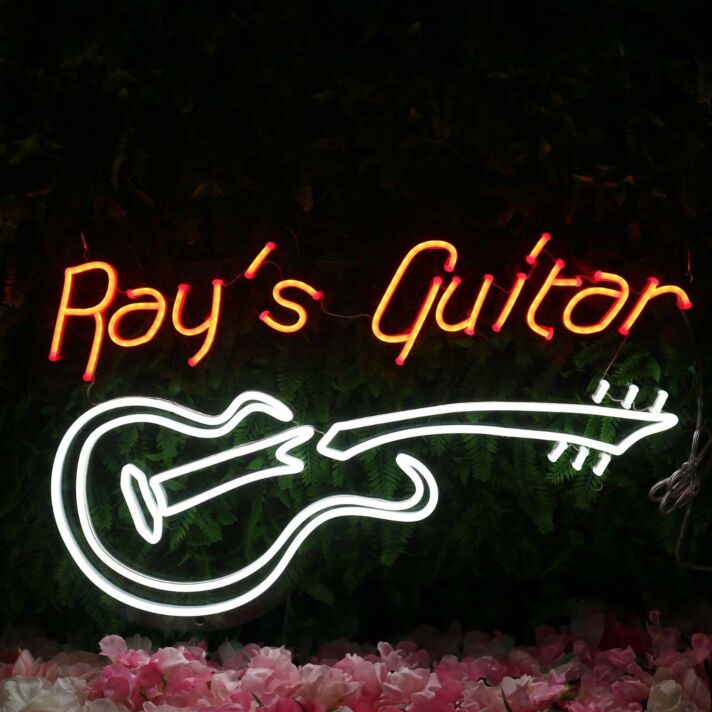 Rays Guitar Custom Neon Sign
